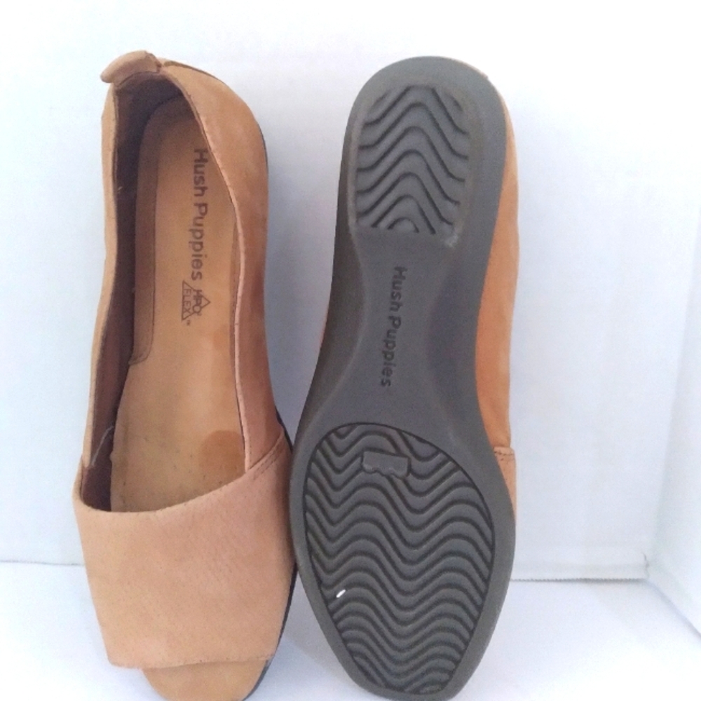 Hush Puppies Women's Petra‎ de Carlis Slip-on Open Toe Nubuck Shoes Size 8W - Picture 3 of 4